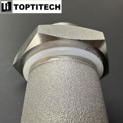 Porous Titanium Filter Element With Hexagonal Nut